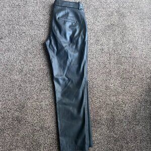 black zara leather pants